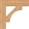Ekena Millwork Westlake Block Smooth Bracket w/ Offset Brace, Western Red Cedar, 7 1/2"W x 28"D x 28"H BKT0806X28X28WTL05SWR - alternate 3